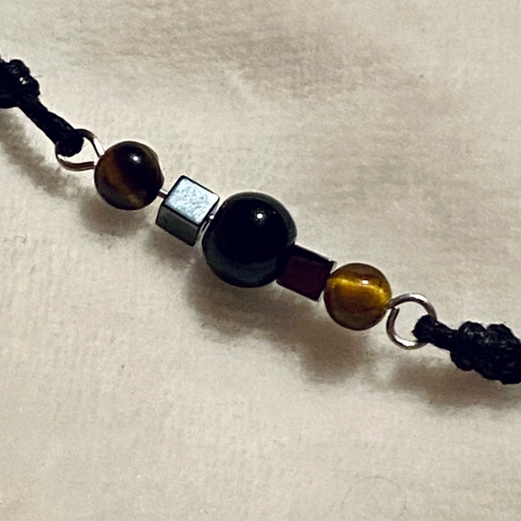 Protection Natural Gemstone Bracelet, adjustable - Picture 2 of 7